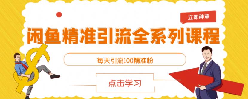 闲鱼精准引流全系列课程，每天引流100精准粉【视频课程】-徐哥轻创网