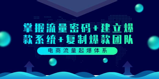 电商流量起爆体系：掌握流量密码 建立爆款系统 复制爆款团队（价值599）-徐哥轻创网