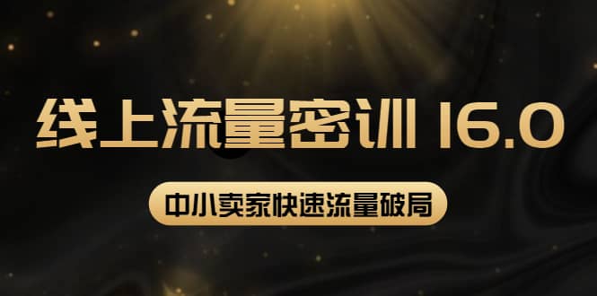 2022秋秋线上流量密训16.0：包含 暴力引流10W 中小卖家流量破局技巧 等等！-徐哥轻创网