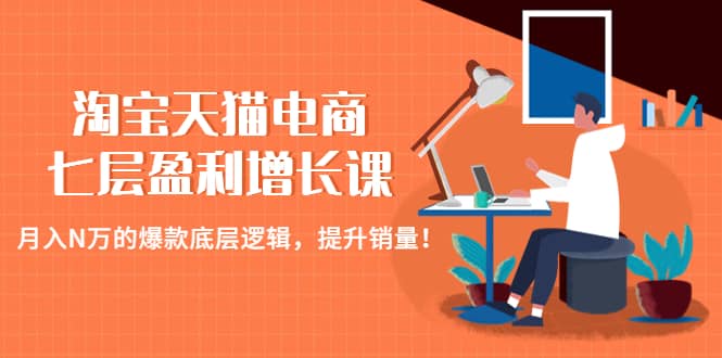 淘宝天猫电商七层盈利增长课：月入N万的爆款底层逻辑，提升销量-徐哥轻创网