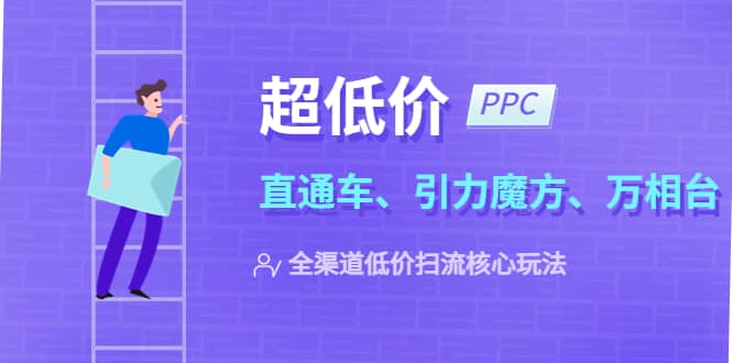 2023超低价·ppc—“直通车、引力魔方、万相台”全渠道·低价扫流核心玩法-徐哥轻创网