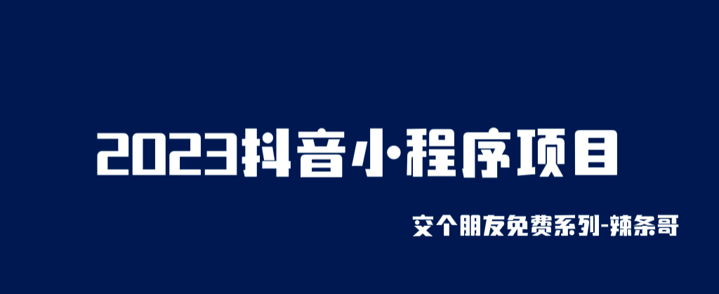 2023抖音小程序项目，变现逻辑非常很简单，当天变现，次日提现-徐哥轻创网