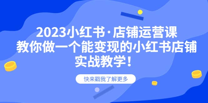 2023小红书·店铺运营课，教你做一个能变现的小红书店铺，20节-实战教学-徐哥轻创网