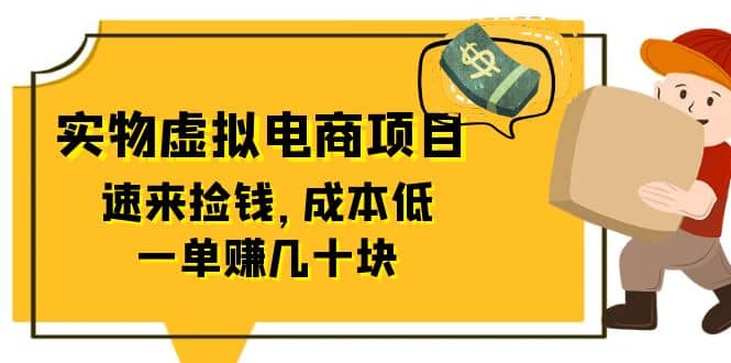 东哲日记：全网首创实物虚拟电商项目，速来捡钱，成本低，一单赚几十块！-徐哥轻创网