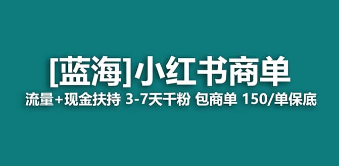 2023蓝海项目【小红书商单】流量 现金扶持，快速千粉，长期稳定，最强蓝海-徐哥轻创网