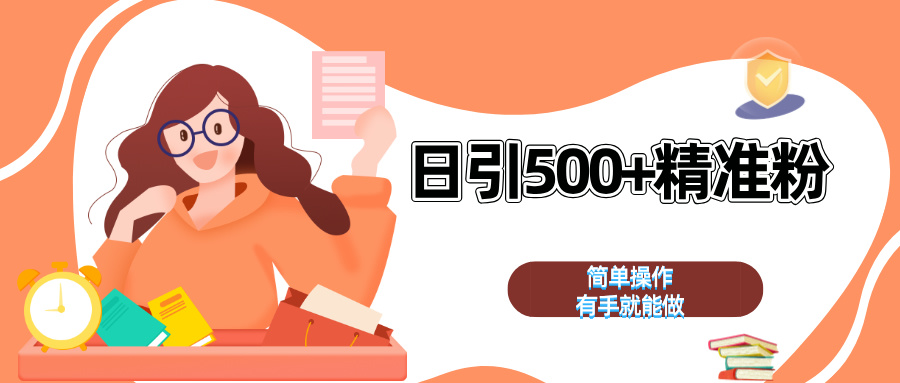 日引500+精准粉  简单操作 有手就能做-徐哥轻创网